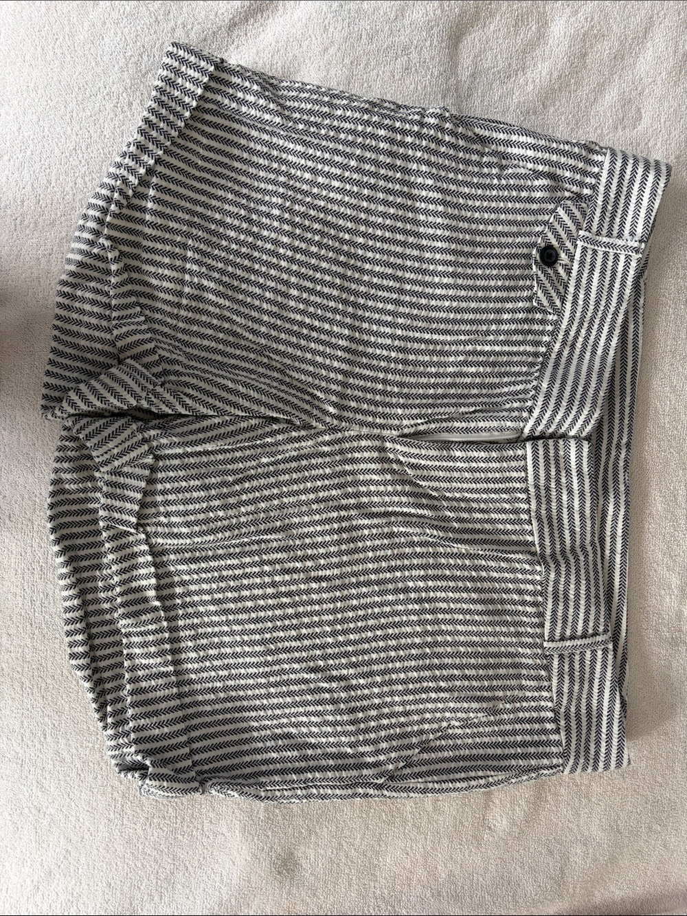 INC International Concepts Black and White Striped Women’s Shorts